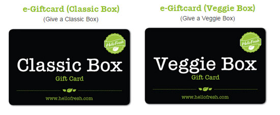 Hello Fresh Gift Cards