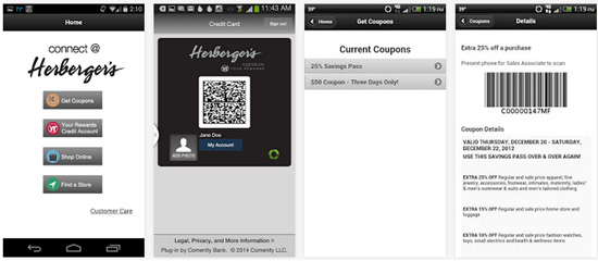 Herbergers mobileapp