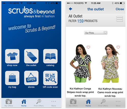 Scrubs & Beyond MobileApp