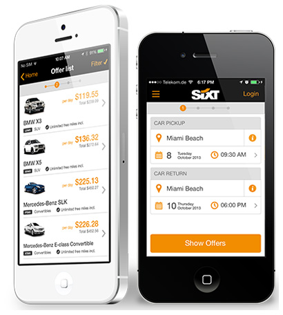 Sixt MobileApp