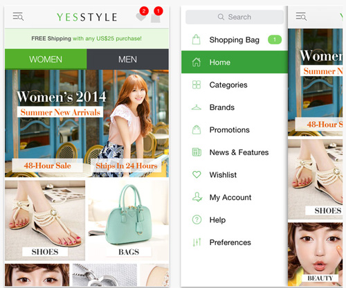 YesStyle MobileApp