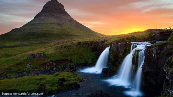 Mountain Waterfall