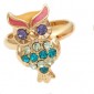vintage-retro-style-colorful-stone-owl-shape-rings-1